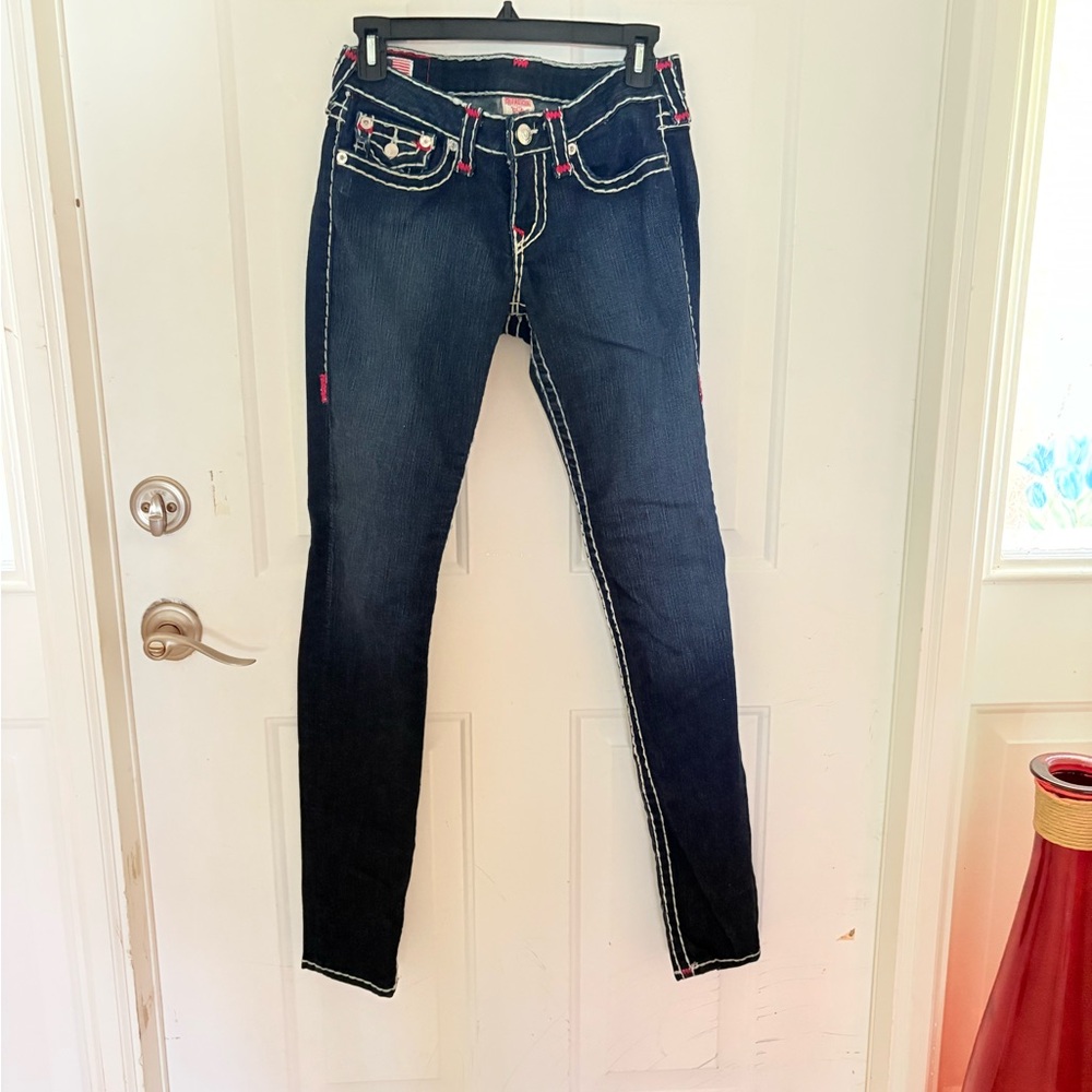 True Religion Dark Blue Skinny Jeans